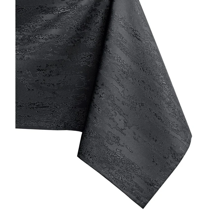 AmeliaHome Tischdecke 60x60 cm Mitteldecke Tischtuch Tafeldecke Vesta | Fleckschutz Lotuseffekt Abwaschbar Wasserabweisend Ornament Anthrazit
