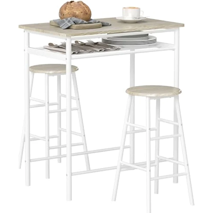 HOMCOM Bargruppe Bartisch-Set – Bild 2