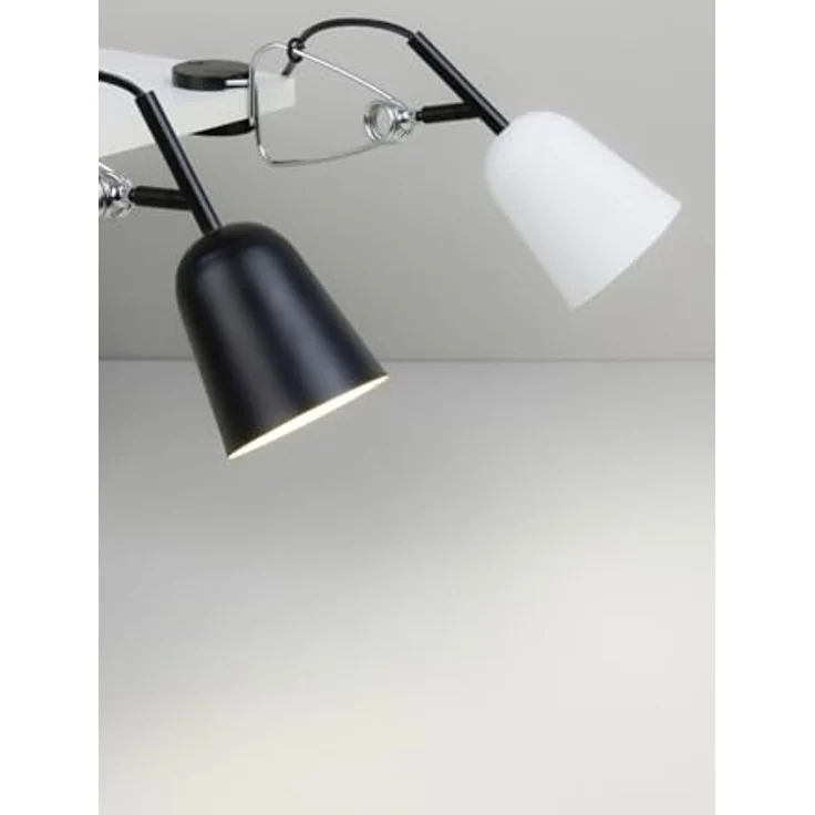 FARO BARCELONA STUDIO Klemmlampe, schwarz und chrom, E14 Lichtquelle, mattschwarz beschichtet, IP20 – Bild 2