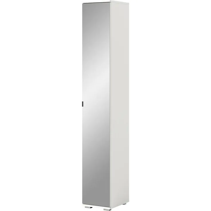 Flurschrank mit Spiegel Grazie in weiß 30 x 191 cm