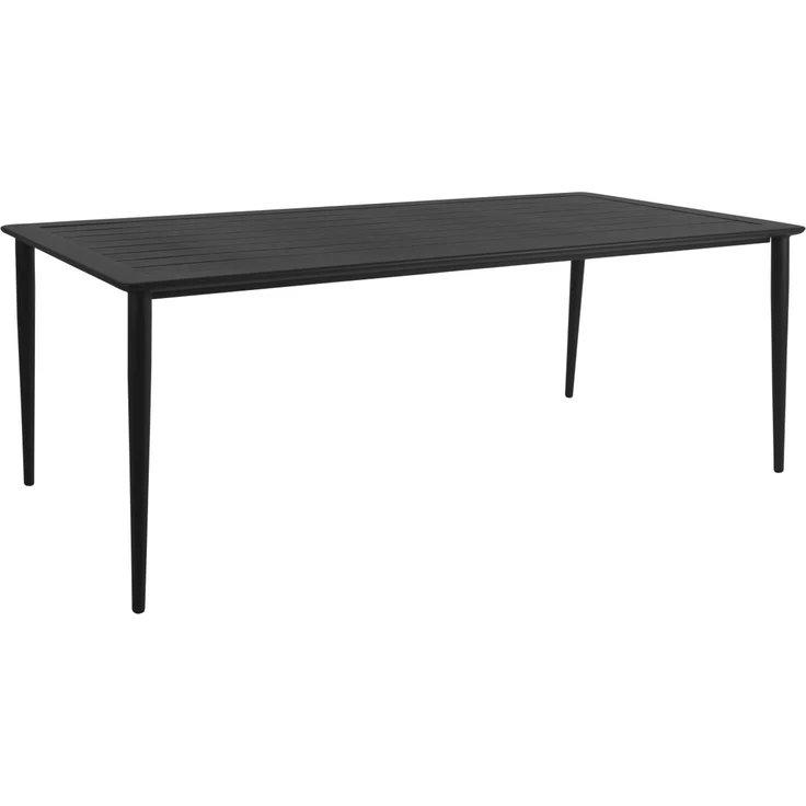 Gartenesstisch Nimes aus Aluminium, modern, schwarz, rechteckig, für 6–8 Personen – Bild 1