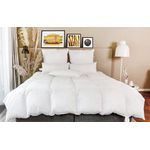 BEFA NATUR Daunenbettdecke kuschelig weiche Premium-Ganzjahresdecke, 4-Jahreszeitendecke, Füllung: 90% Daunen, 10% Federn, Made in Germany - Bettdecke Größe 135x200 155x220 200x200 erhältlich