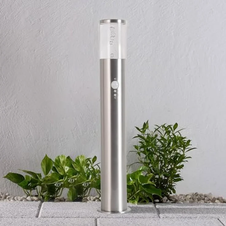 Lindby LED Außenleuchte Belen, Wegeleuchte mit Bewegungsmelder, spritzwassergeschützt, 1-flammig, ideal für Garten und Terrasse – Bild 3