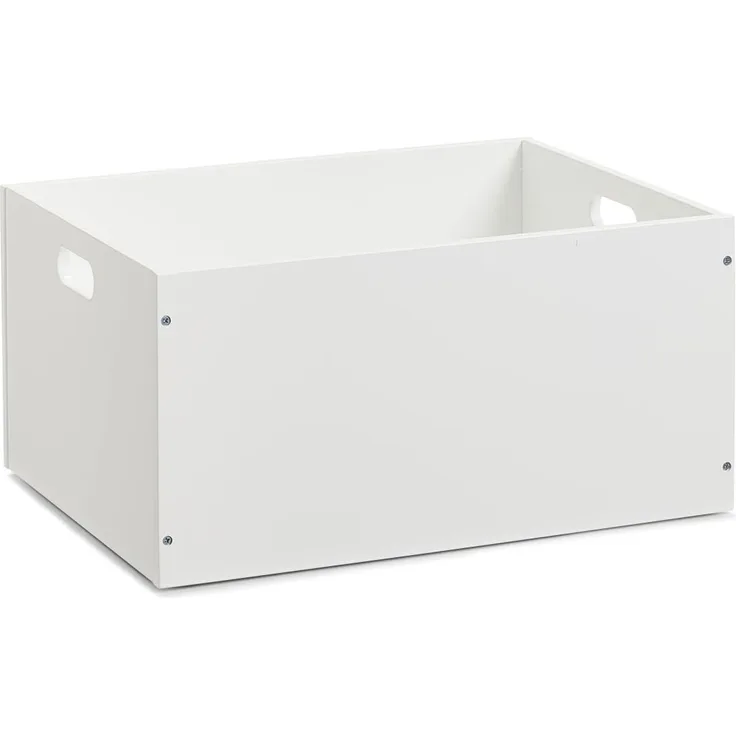 ZELLER Aufbewahrungskiste, stapelbar, MDF, weiß 40x30x20 cm 13352