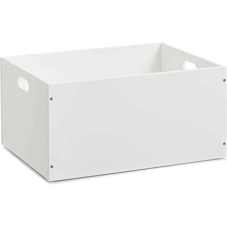 ZELLER Aufbewahrungskiste, stapelbar, MDF, weiß 40x30x20 cm 13352