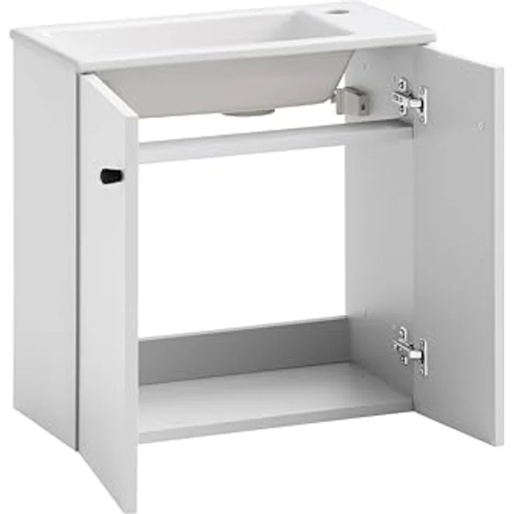 Schildmeyer Ebba Gäste Waschtisch 160848, weiß matt, 50 x 25 x 51,4 cm – Bild 3