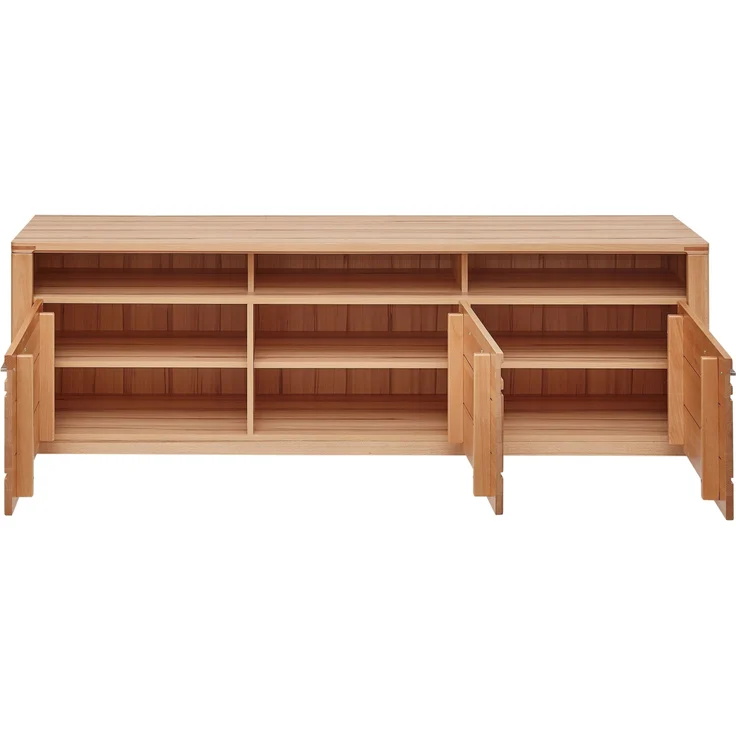 Wohnwand >Nature One< (3-teilig) Kernbuche teilmassiv - 320x170x45cm (BxHxT) – Bild 3