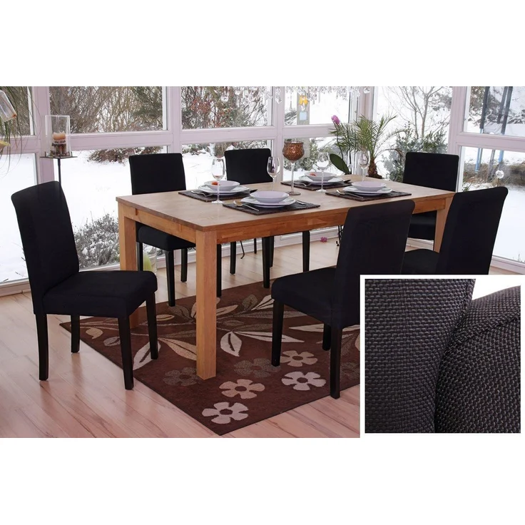 MCW Esszimmerstuhl Littau-s-6 (Set, 6 St), 6er-Set, Rutschfest durch Kunststoffuntersatz, Abgerundete Kanten – Bild 2