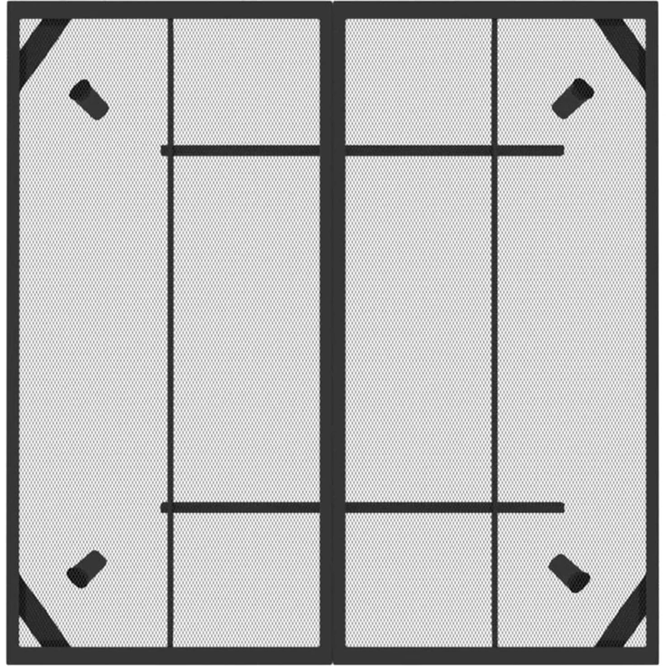 Gartentisch, Balkontisch, Esstisch Anthrazit 100 x 100 x 72 cm Stahlgitter – Bild 4