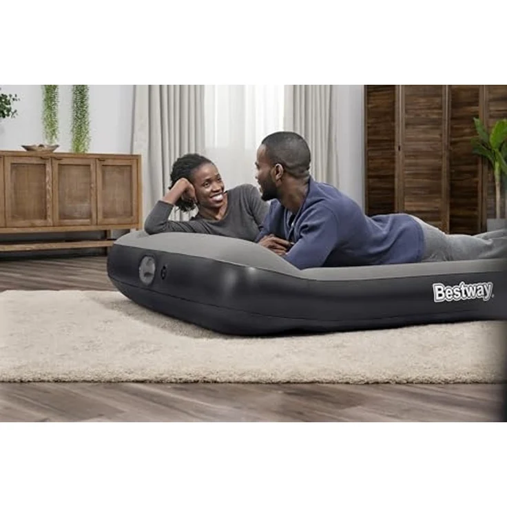 TriTech® Doppelluftbett mit USB-Elektropumpe 191 x 137 x 30 cm – Bild 2