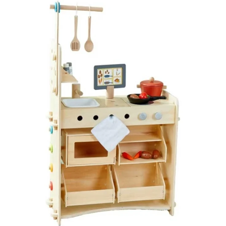 Haba Creative Play 3 in 1 ? Spielküche, Kaufladen & Werkstatt für Kinder