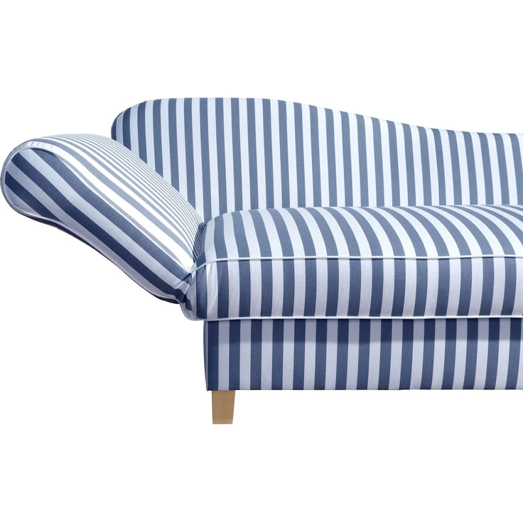 Max Winzer Recamiere mit Armteil links klappbar 'Selma', Flachgewebe blau, 82 cm x 88 cm x 190 cm – Bild 6