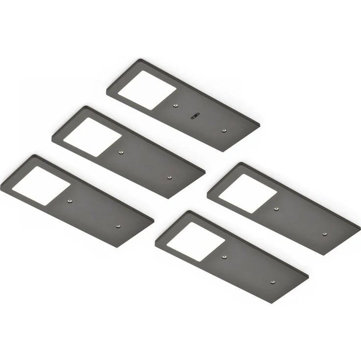 AstraLED SE Set-5 Unterbodenleuchten schwarz matt 3000 K warmweiß / Nischenleuchten / Lumica – Bild 1