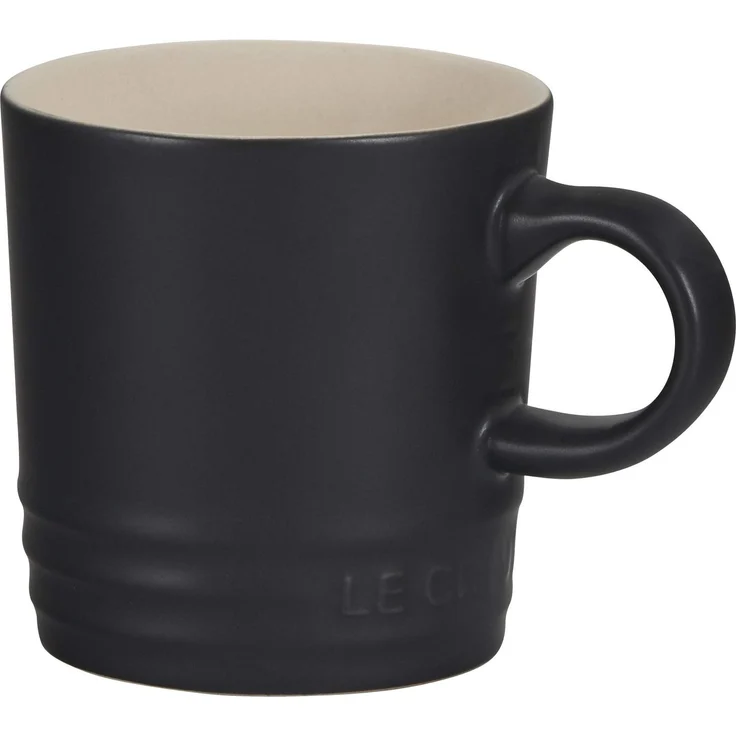 LE CREUSET Espressotasse aus Steinzeug, 100 ml, Schwarz Matt, 70305100000099