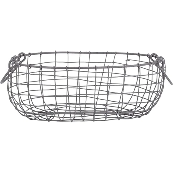 Ovales Drahtkorb Set 3 teilig Metallkorb Aufbewahrung Küche Garten L+M+S – Bild 6
