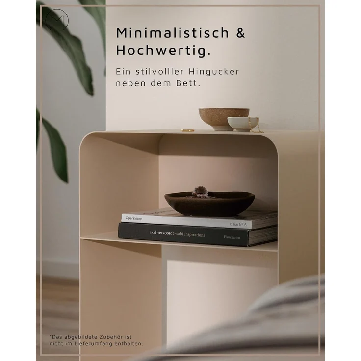 Metallbude Nachttisch Nachtkonsole / Nachtkommode Damio – Bild 3