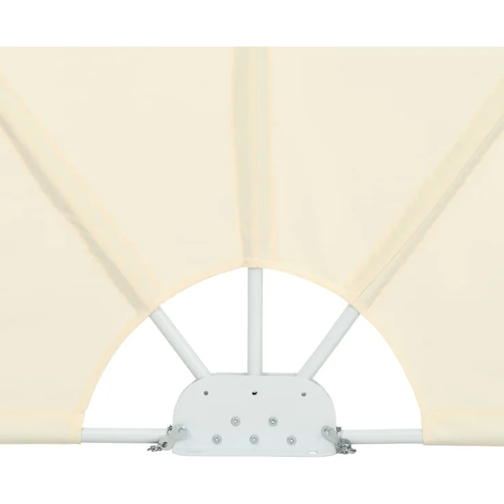 vidaXL Faltbarer Terrassen-Seitenfächer Creme 300×150 cm 44568 – Bild 9