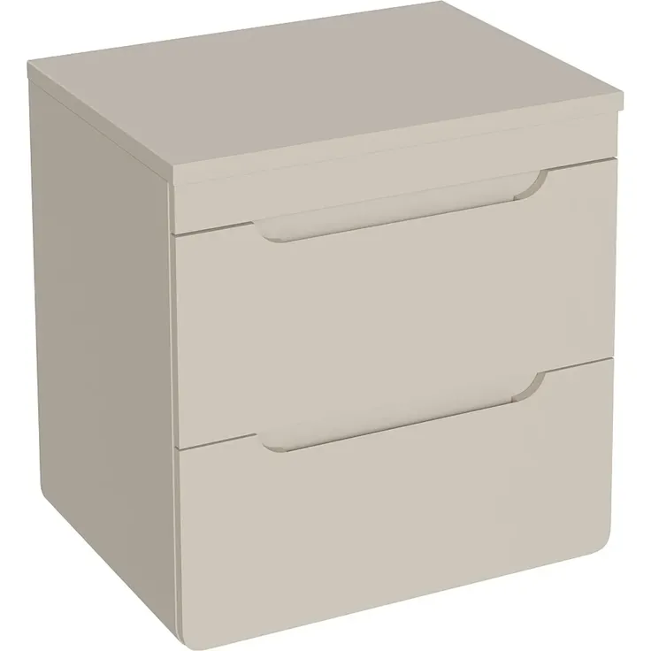 Vente-unique - ARUBA Waschbeckenmöbel Holz, Platte Beige - B 46 cm x H 59 cm x L 60 cm – Bild 3