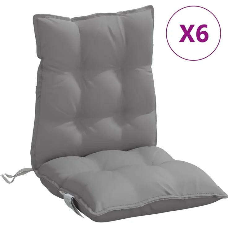 vidaXL Outdoor-Kissen 6 stk. Grau 100 x 50 x 7 cm 377676 – Bild 2