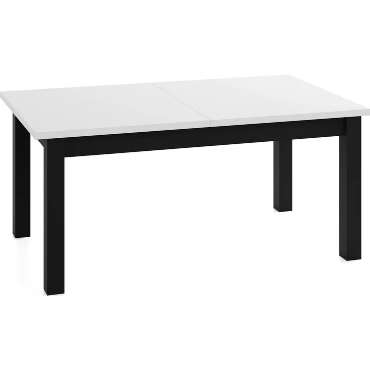 WFL GROUP Esstisch Lindberg ausziehbar verlängerbar rechteckig mit schwarzen Holzbeinen (MADE IN EU, XXL Groß– 120/140/150/160/200 cm ausziehbar auf 160/180/190/240/300 cm), platzsparender Tisch in Holzoptik für Küche, Esszimmer oder Wohnzimmer – Bild 1