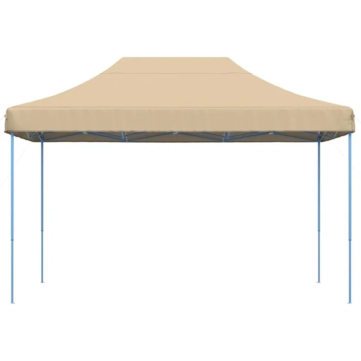 Partyzelt Faltbar, Gartenzelt Pop-Up Beige 410x279x315 cm – Bild 3