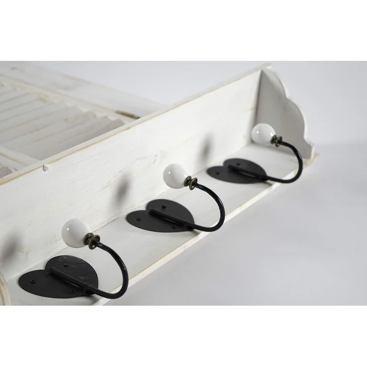 Kobolo Dekoobjekt Dekofenster mit Spiegel white vintage 90x54x12 cm – Bild 4