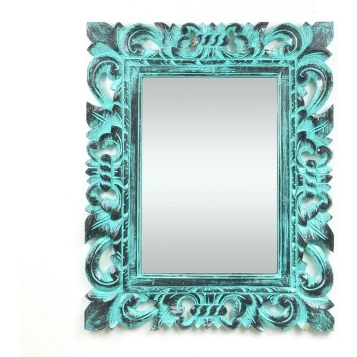 Oriental Galerie Wandspiegel Wandspiegel Türkis/Schwarz 40 x 50 cm (1-St) – Bild 3