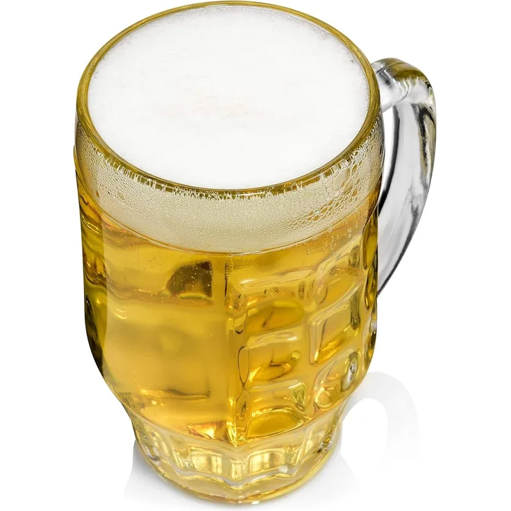 Bormioli Rocco Malles Bierseidel 660ml, mit Füllstrich bei 500ml, 6 Stück