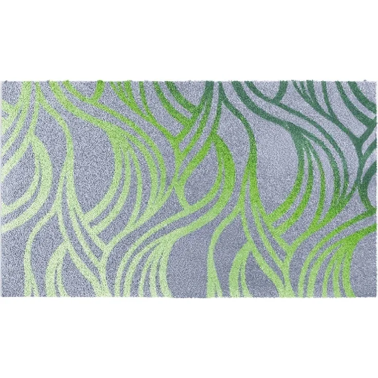 Badematte >MAYRA< in green, 100% Polyacryl SUPERSOFT - 100x60x1,8cm (LxBxH)