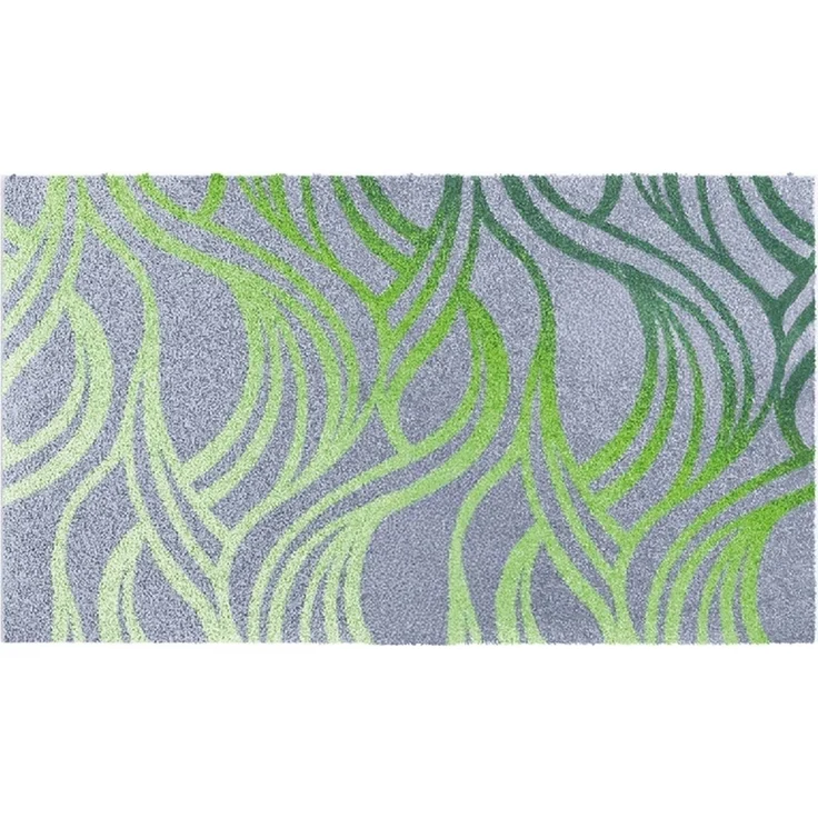 Badematte >MAYRA< in green, 100% Polyacryl SUPERSOFT - 100x60x1,8cm (LxBxH) – Bild 1
