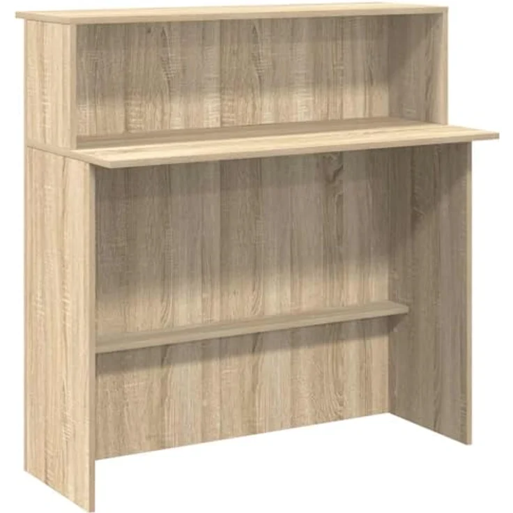 vidaXL Empfangstresen Sonoma-Eiche 100 x 50 x 103,5 cm Holzwerkstoff 859026 – Bild 2