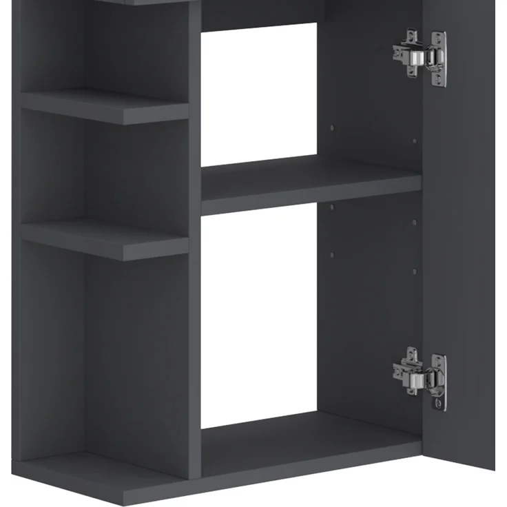 Waschbeckenunterschrank Amadeo Anthrazit 2 Teile, mit Waschbecken Vicco – Bild 6