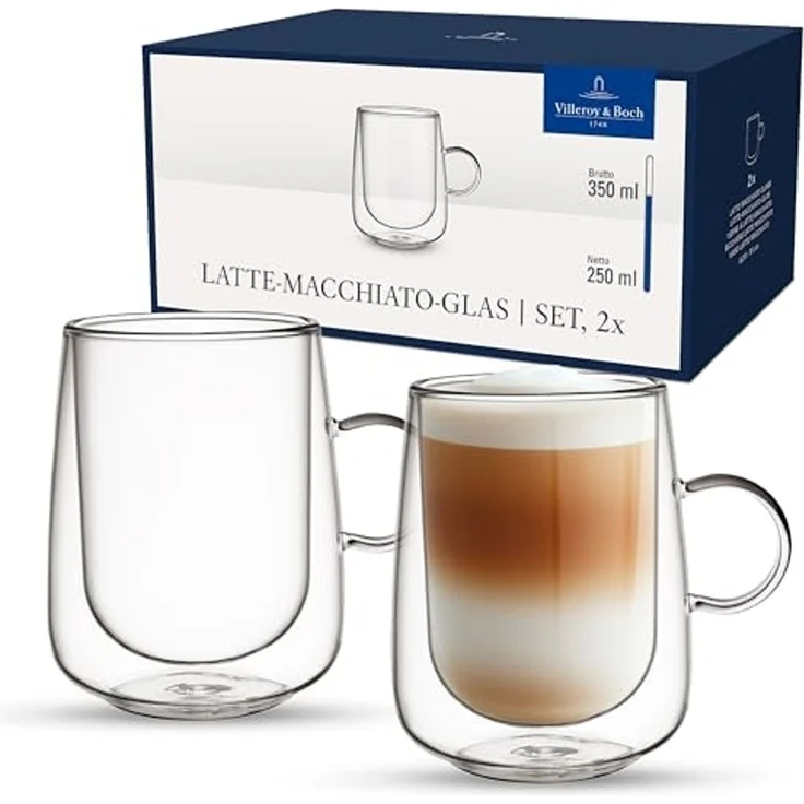 Villeroy & Boch Artesano H&C Latte-Macchiato-Gläser 250 ml 2er Set – Bild 1