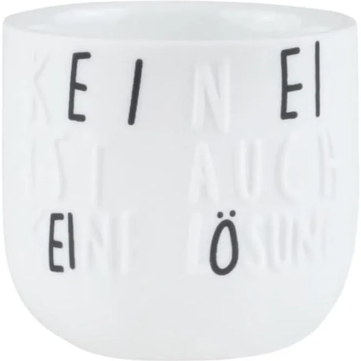 Eierbecher "Kein EI ist auch keine Lösung" - Räder Design