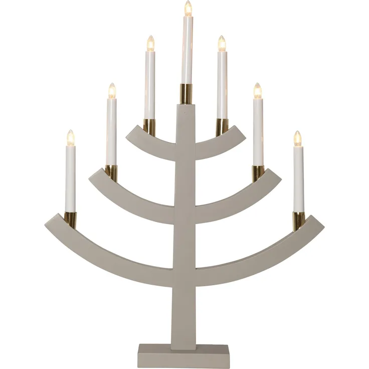 Fensterleuchter Gillian Holz 7-flammig E10 Leuchtmittel H 64cm