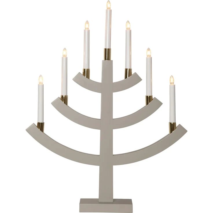 Fensterleuchter Gillian Holz 7-flammig E10 Leuchtmittel H 64cm