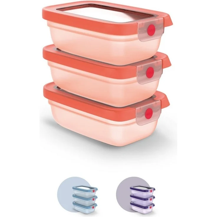 Emsa Frischhaltedose oneClick, Polyprophylen (PP), (Set, 3-tlg), verschlossen mit nur 1 x Klick, 100% dicht, made in Germany – Bild 5