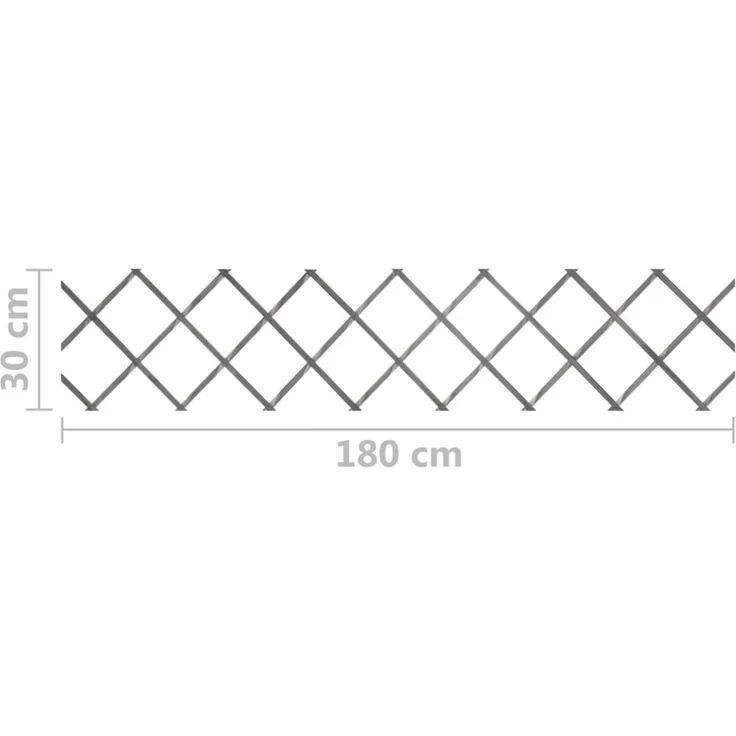 vidaXL Rankzäune 5 Stk. Grau Massivholz Tanne 180x30 cm 316423 – Bild 7