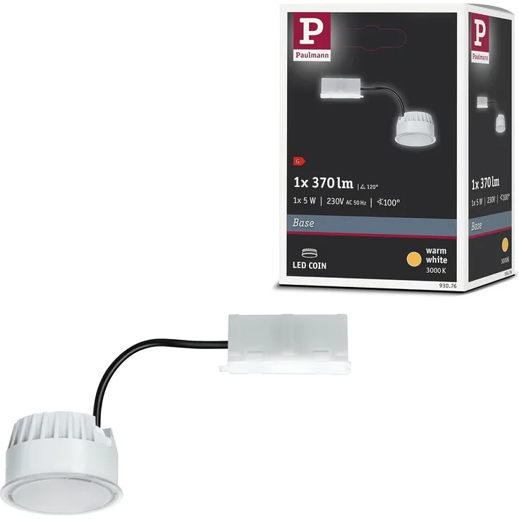 Paulmann 93076 LED-Modul Coin Base für Einbauleuchten 5W 3000K Warmweiß