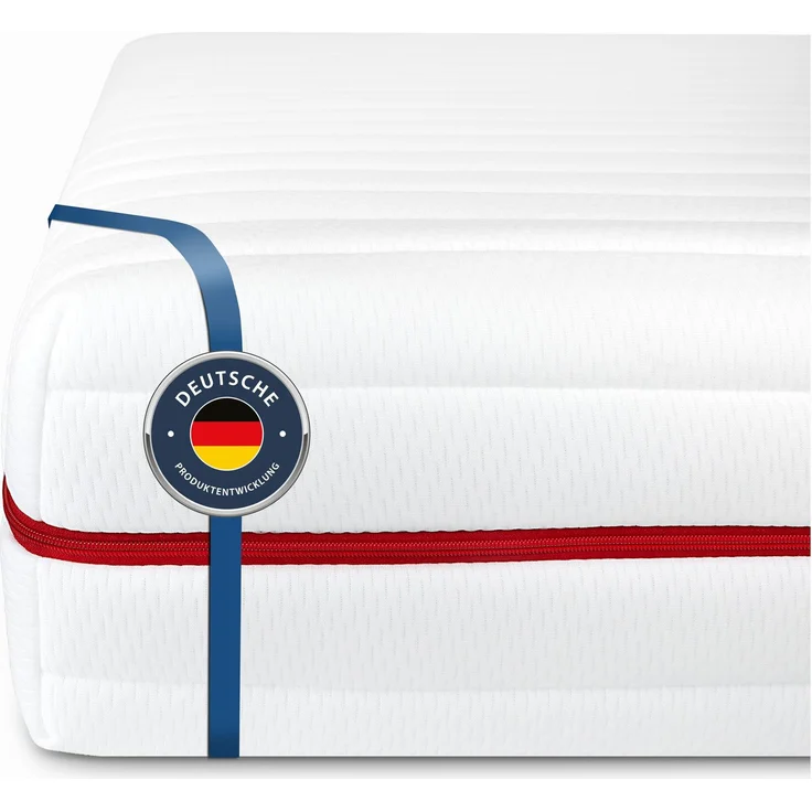 BMM Matratze 200x200 cm Klassik 19 Härtegrad H4 extra fest/Kaltschaummatratze Öko-Tex Zertifiziert/ergonomische 7 Zonen Matratze Höhe 19 cm/Matratzen produziert in Deutschland – Bild 1