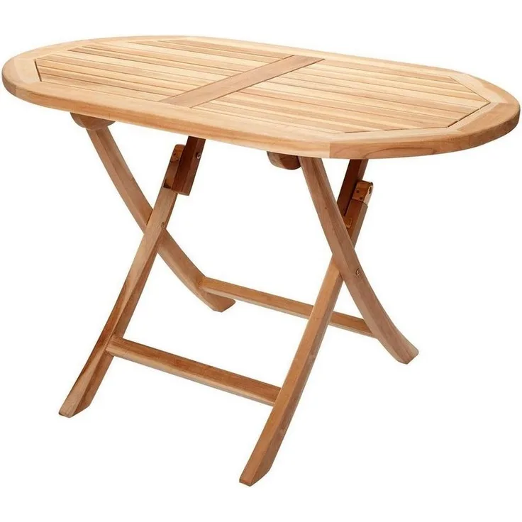 Outdoor Klapptisch BUTTERFLY, Braun, Teakholz massiv, Klappbar
