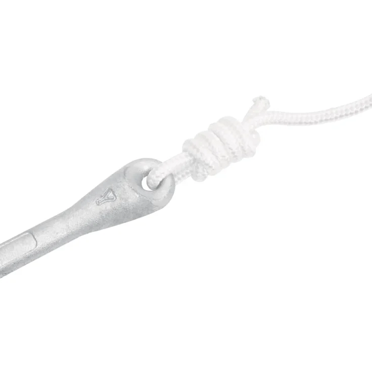 vidaXL Klappanker mit Seil Silbern 2,5 kg Temperguss 94285 – Bild 7