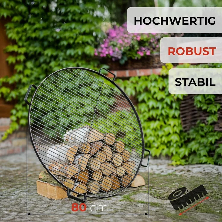 CookKing Stahl Grillrost | inkl. 4 Griffen | – Bild 3