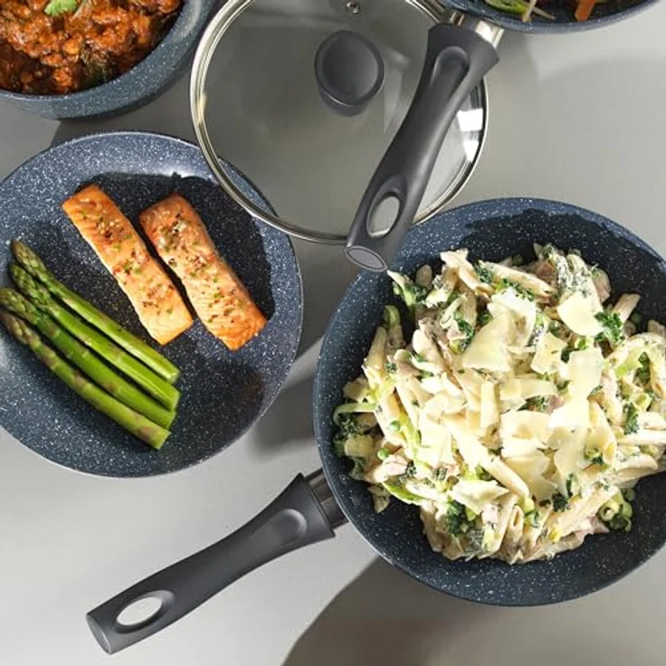 Russell Hobbs RH03408EU7 Nightfall Stone 26 cm Bratpfanne – Antihaft-Pfannkuchenpfanne, Eier-/Omelett-Kochtopf, induktionsgeeignet, leicht zu reinigen, langlebiges Aluminium-Kochgeschirr, PFOA-frei – Bild 8
