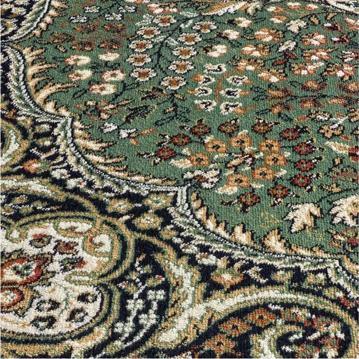 TaraCarpet Teppich Palazzo Royal Lilian, rechteckig, Höhe: 6 mm, Lilian Seiden Optik rot Wohnzimmer Schlafzimmer Esszimmer 135x195 – Bild 3