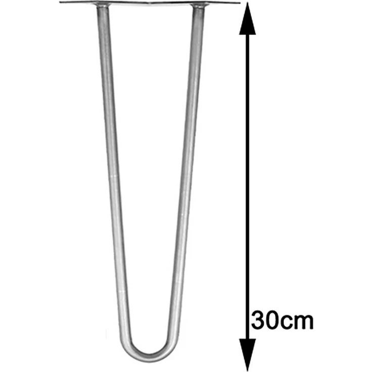 Tischbeine 4x Hairpin 30 cm Haarnadelbeine Stahl Gestell Möbelfüße Tischkufen – Bild 5