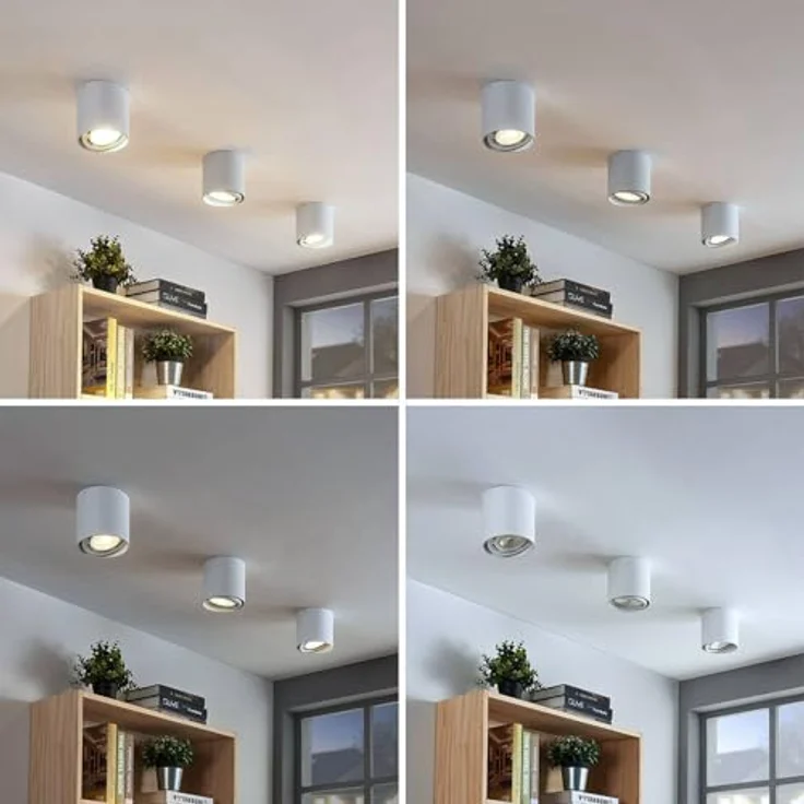 Arcchio Strahler Mabel, moderne Deckenlampe in Weiß, 1-flammig, GU10, Aluminium, ideal als Küchenleuchte – Bild 5