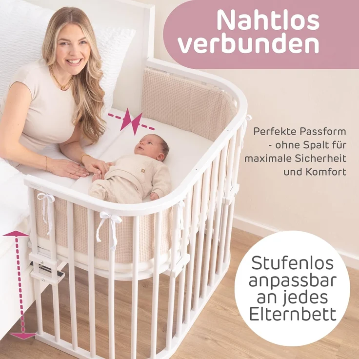 Babybay 'Original' Beistellbett Buche seidenmatt weiß – Bild 2