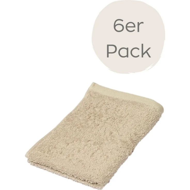 Wewo fashion Gästehandtücher 9517G, Frottee (Packung, 6-St), saugstark