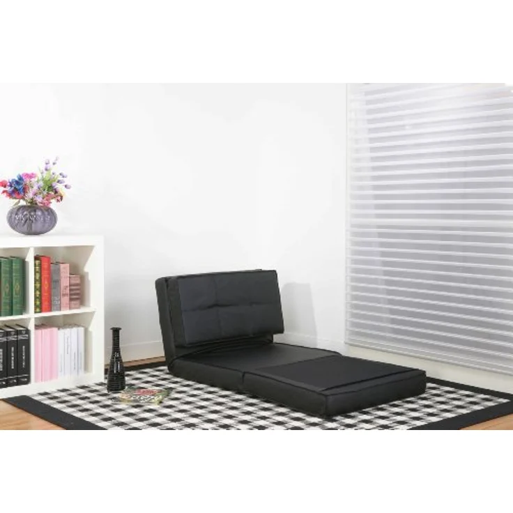 Artdeco Schlafsessel Kunstleder klein, schwarz – Bild 4